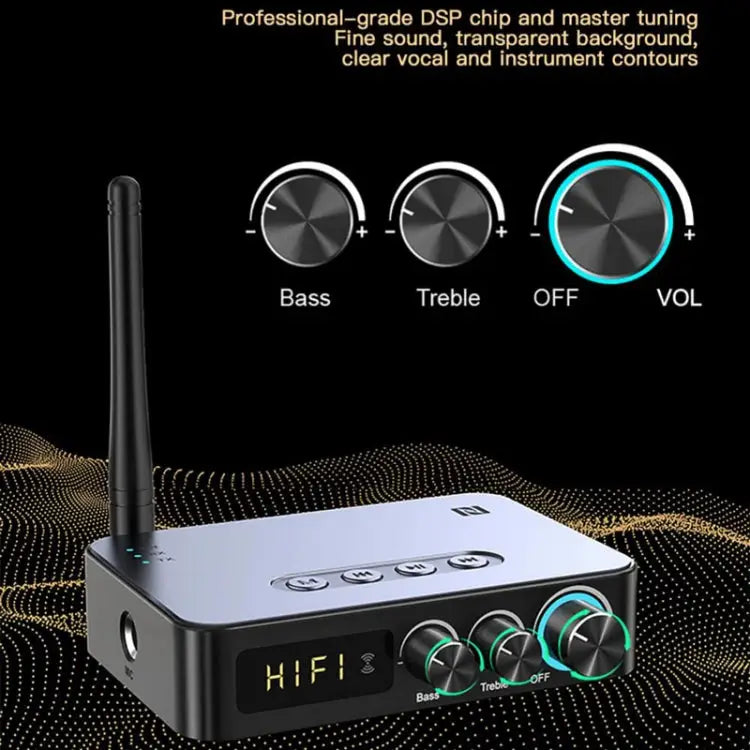 M9 Pro 5.1 Bluetooth Receiver Launcher FM Radio 4 In 1 NFC Audio Adapter M9 Pro - M9 Pro
