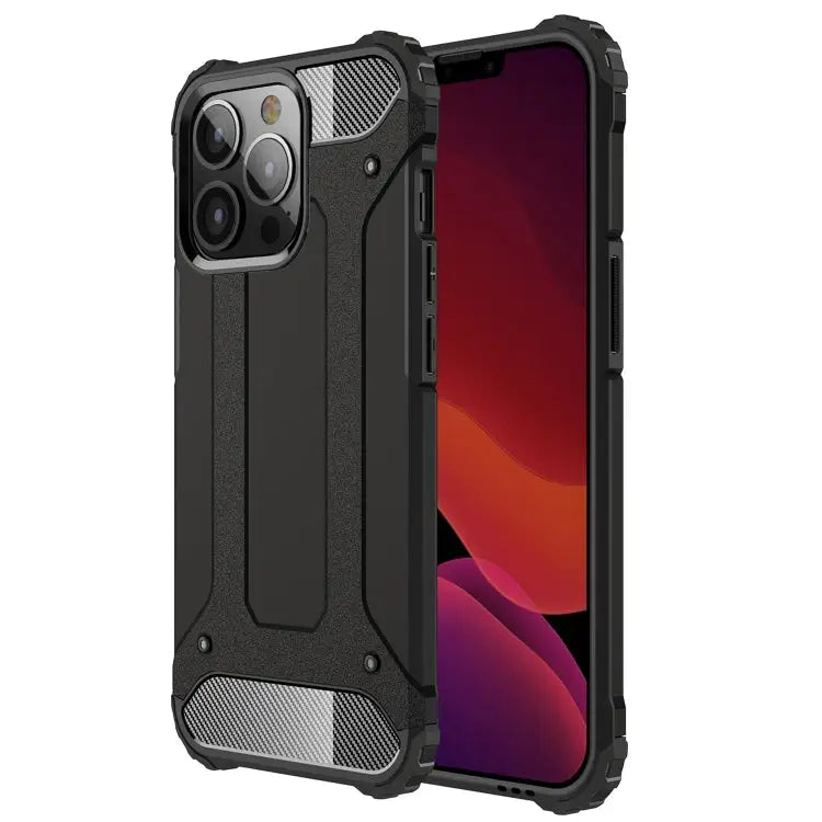 Magic Armor TPU + PC Combination Case For iPhone 13 Pro Max - For iPhone 13 Pro Max / Black - Apple Accessories