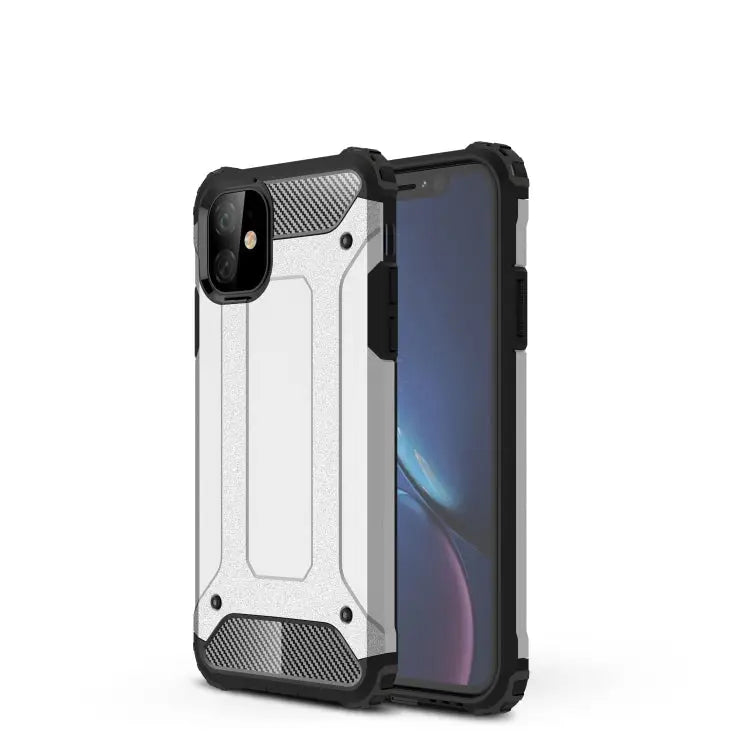 Magic Armor TPU + PC Combination Case for iPhone XIR 2019 For iPhone 11 For XIR 2019 - For iPhone 11 / Silver - Apple