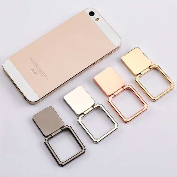 Magnetic 360 Degree Rotating Square Ring Buckle Mobile Phone Holder Random Color Delivery - Random Color Delivery