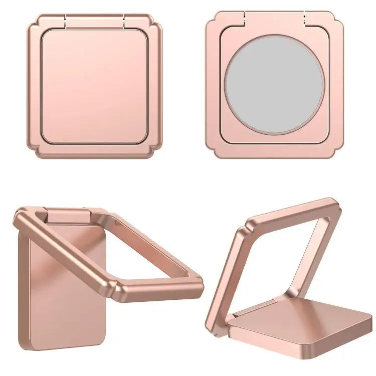 Magnetic 360 Degree Rotating Square Ring Buckle Mobile Phone Holder Random Color Delivery - Random Color Delivery