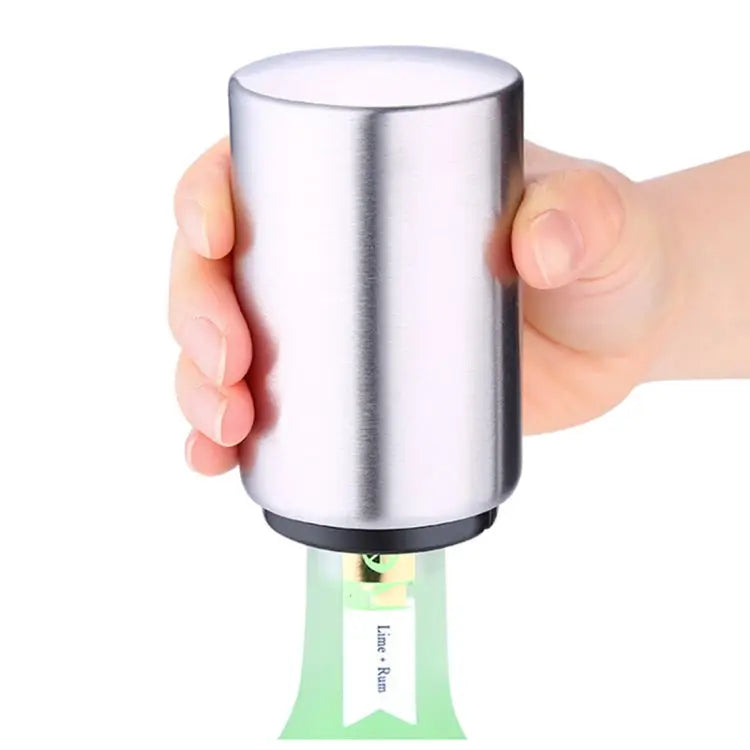 Magnetic Automatic Beer Bottle Cap Opener Stainless Steel Push Down Beer Opener Kitchen Gadgets Size: 8.5 x 5.2cm