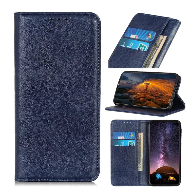 Magnetic Crazy Horse Texture Horizontal Flip Leather Case with Holder & Card Slots & Wallet For iPhone 12 mini
