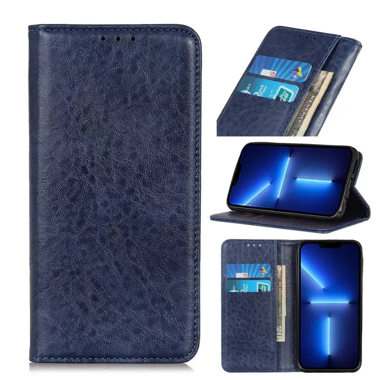 Magnetic Crazy Horse Texture Horizontal Flip Leather Case with Holder & Card Slots & Wallet For iPhone 13 mini