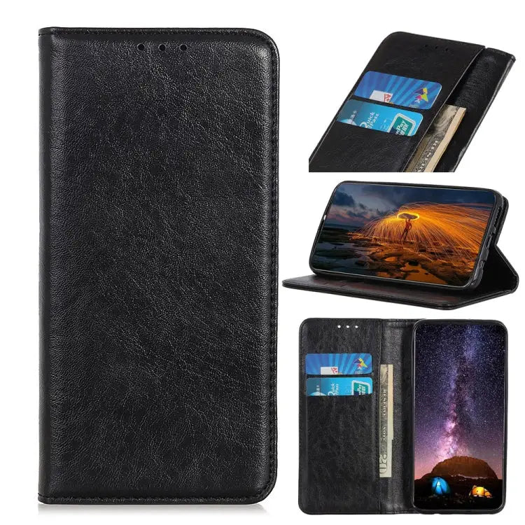 Magnetic Crazy Horse Texture Horizontal Flip Leather Case with Holder & Card Slots & Wallet For iPhone 12 mini