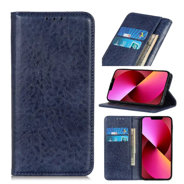 Magnetic Crazy Horse Texture Horizontal Flip Leather Case with Holder & Card Slots & Wallet For iPhone 13 mini