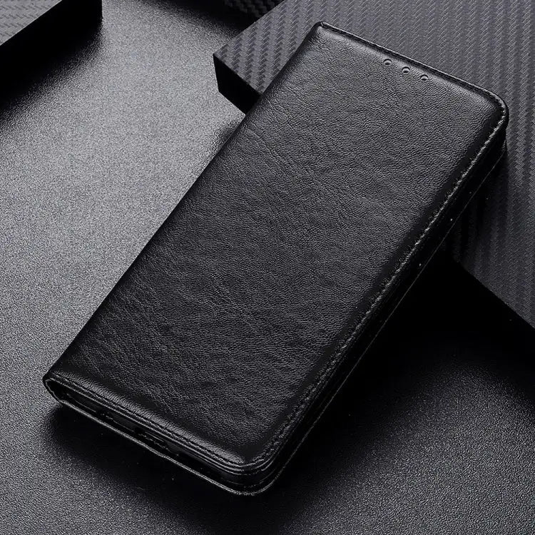 Magnetic Crazy Horse Texture Horizontal Flip Leather Phone Case For iPhone 16 Pro Max For iPhone 16 Pro For iPhone 15