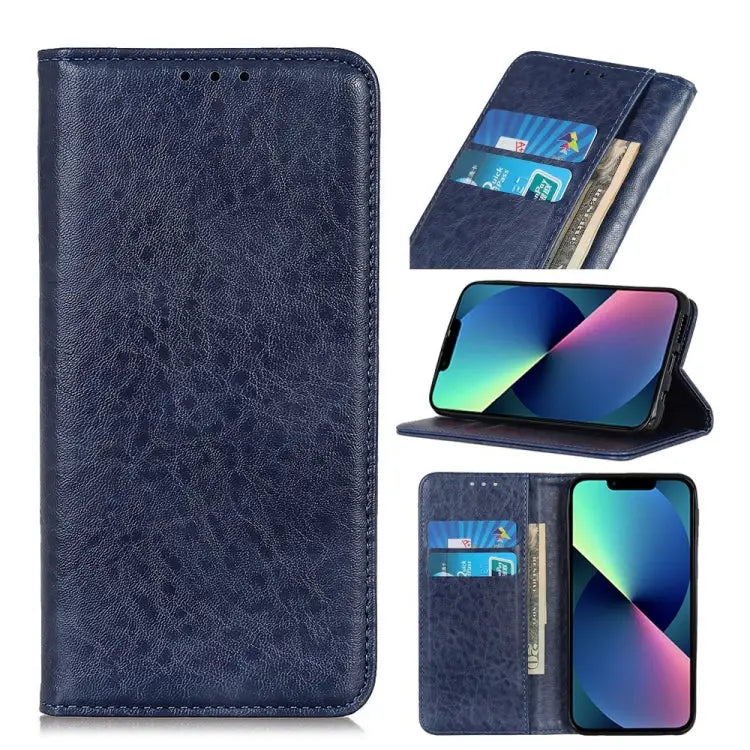 Magnetic Crazy Horse Texture Horizontal Flip Leather Phone Case,Small Quantity Recommended Before iPhone 14 Launching