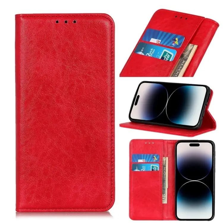 Magnetic Crazy Horse Texture Horizontal Flip Leather Phone Case,Small Quantity Recommended Before iPhone 14 Launching