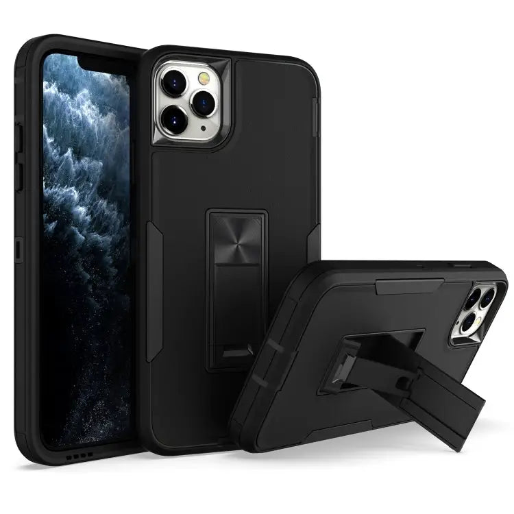 Magnetic Holder Phone Case For iPhone 13 Pro Max For iPhone XS / X - For iPhone 13 Pro Max / Black - Apple Accessories