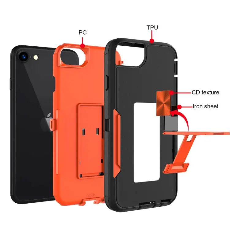 Magnetic Holder Phone Case For iPhone SE 2022 / SE 2020 / 8 / 7 For iPhone 8 Plus / 7 Plus - Apple Accessories