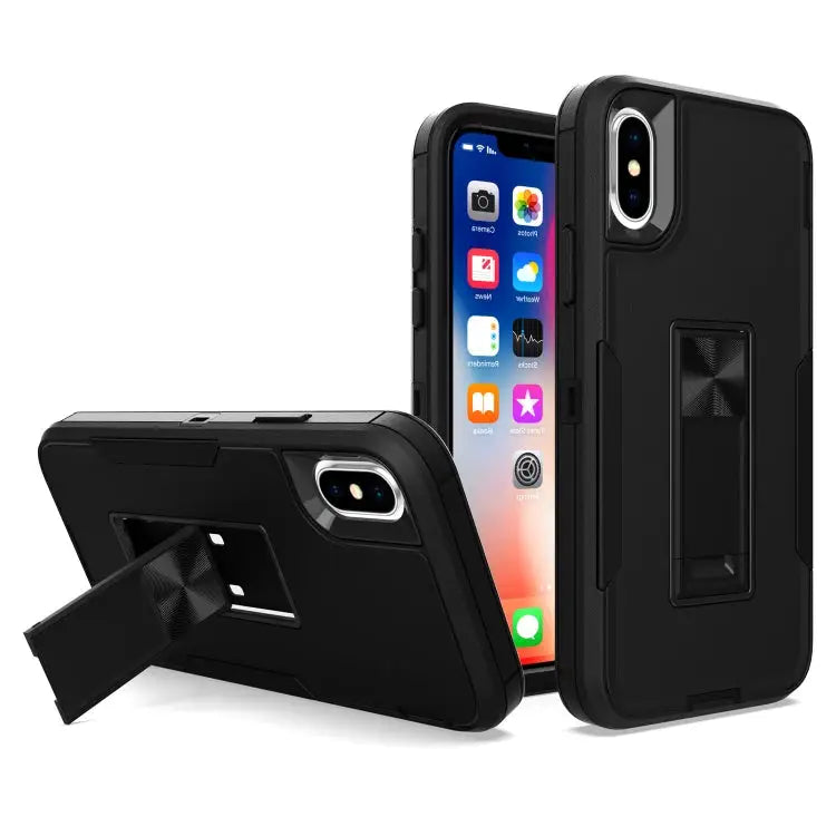 Magnetic Holder Phone Case For iPhone XR For iPhone XS Max - For iPhone XS Max / Black - Apple Accessories