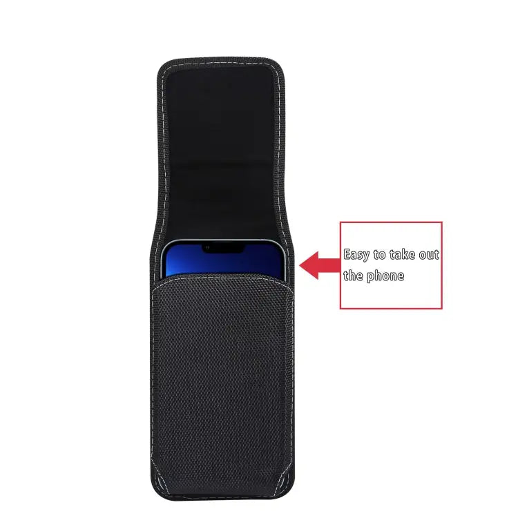 Magnetic Oxford Cloth Hanging Waist Phone Leather Case For 5.8-6.1 inch Smartphones For 6.5 inch Smartphones