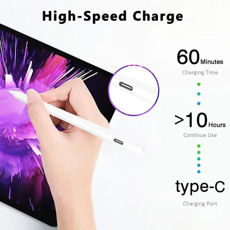 Magnetic Palm Rejection Active Capacitive Stylus for iPad / iPad Pro (2018 and above) For iPad / iPad Pro (2018