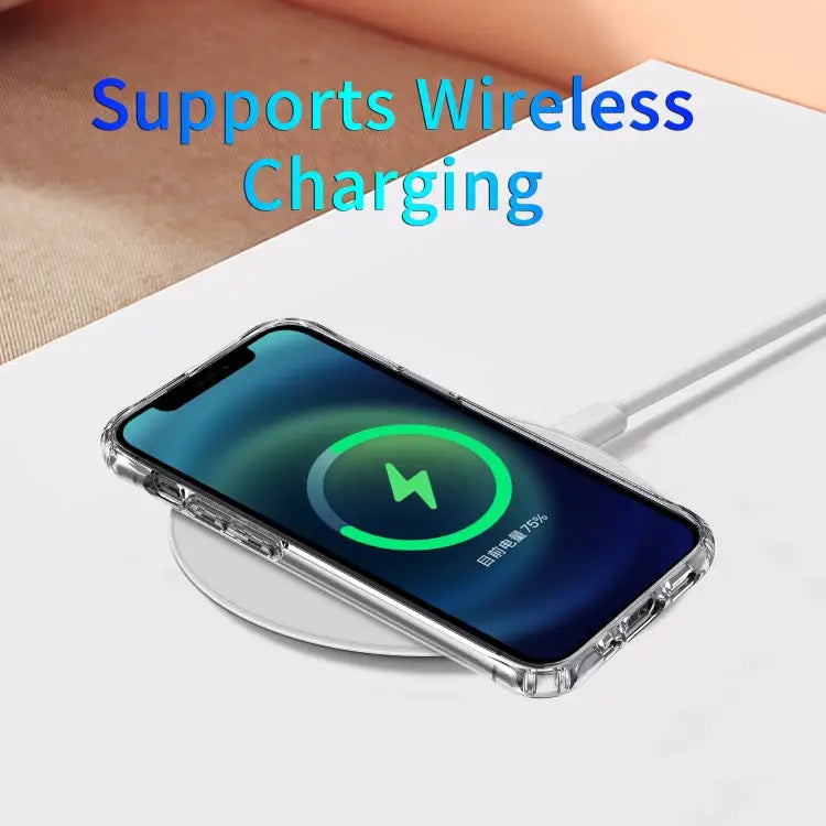 Magnetic Ring Clear Crystal Acrylic +TPU Four-corner Airbag Shockproof Case For iPhone 12 Pro Max For iPhone 12 / 12