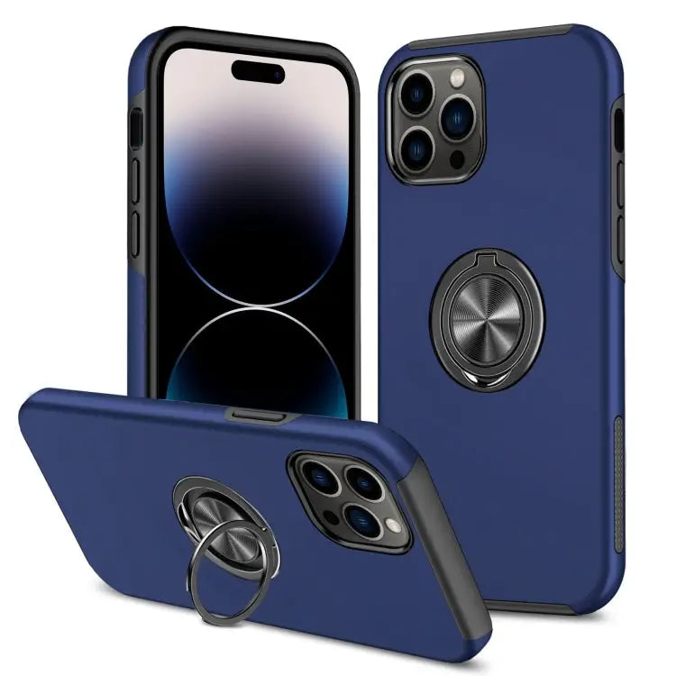 Magnetic Ring Kickstand Shockproof Phone Case For iPhone 14 For iPhone 14 Plus For iPhone 14 Pro - For iPhone 14 Pro