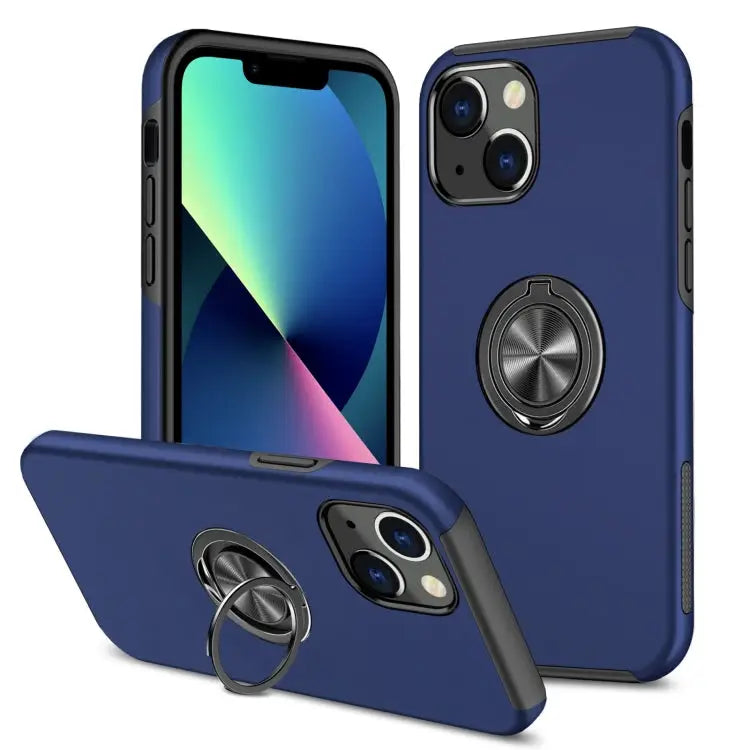 Magnetic Ring Kickstand Shockproof Phone Case For iPhone 14 For iPhone 14 Plus For iPhone 14 Pro - For iPhone 14 Plus