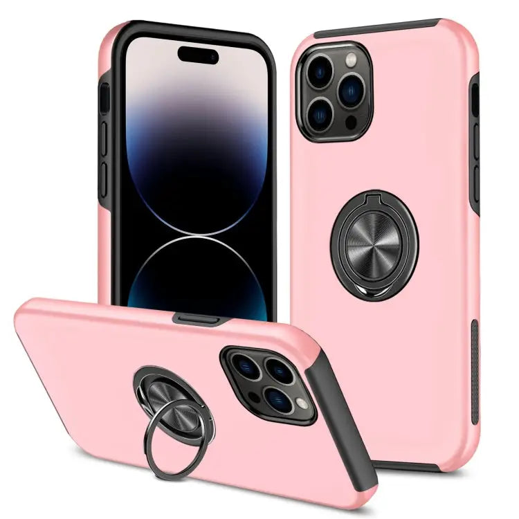 Magnetic Ring Kickstand Shockproof Phone Case For iPhone 14 For iPhone 14 Plus For iPhone 14 Pro - For iPhone 14 Pro
