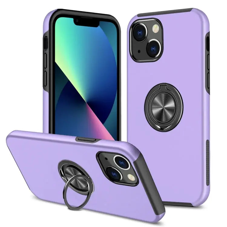 Magnetic Ring Kickstand Shockproof Phone Case For iPhone 14 For iPhone 14 Plus For iPhone 14 Pro - For iPhone 14 Plus
