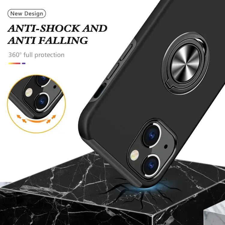 Magnetic Ring Kickstand Shockproof Phone Case For iPhone 14 Pro Max - Apple Accessories