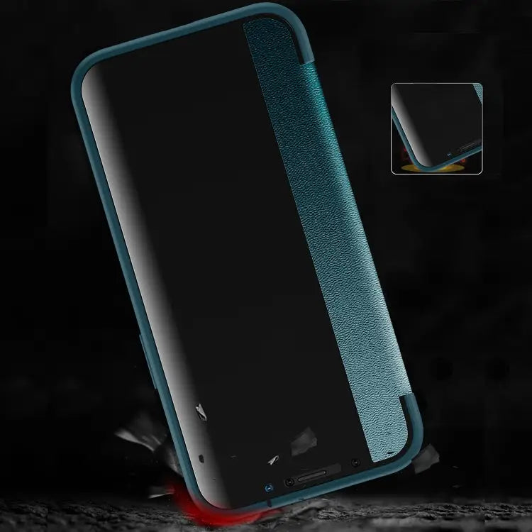Magnetic Side Window View Shockproof Horizontal Flip Leather Case For iPhone 13 mini For iPhone 13 For iPhone 13 Pro