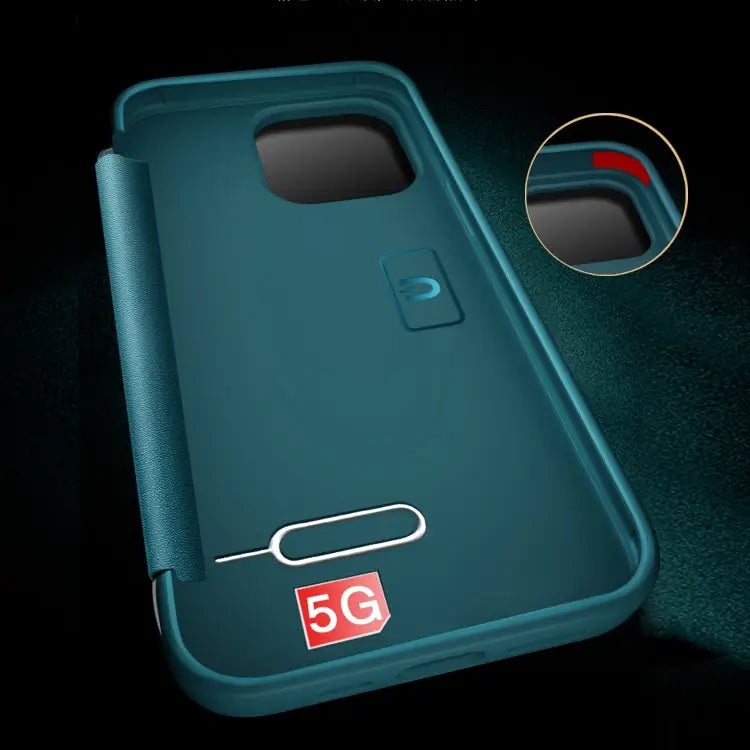 Magnetic Side Window View Shockproof Horizontal Flip Leather Case For iPhone 13 mini For iPhone 13 For iPhone 13 Pro
