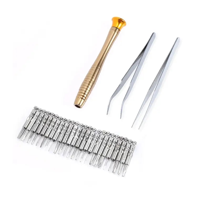 Magnetic suction 27 in 1 portable wallet type screw driver set mobile phone tablet maintenance tool - 27 in 1