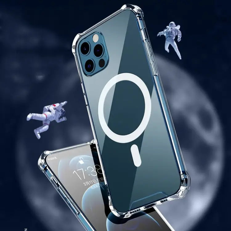 Magsafe Case Clear Four-corner Airbag Shockproof Phone Case with Magnetic For iPhone 14 For iPhone 14 Plus For iPhone