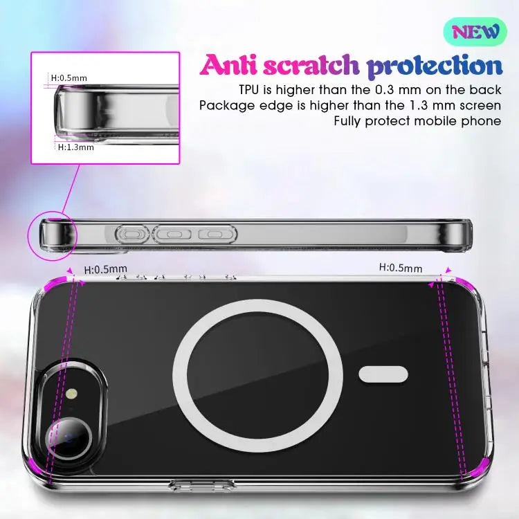 MagSafe Clear Acrylic PC +TPU Phone Case