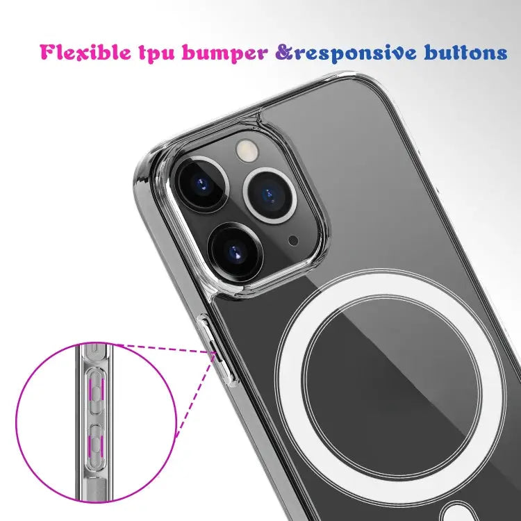 Magsafe Clear Acrylic PC +TPU Phone Case For iPhone 14 For iPhone 14 Pro For iPhone 14 Plus For iPhone 14 Pro Max