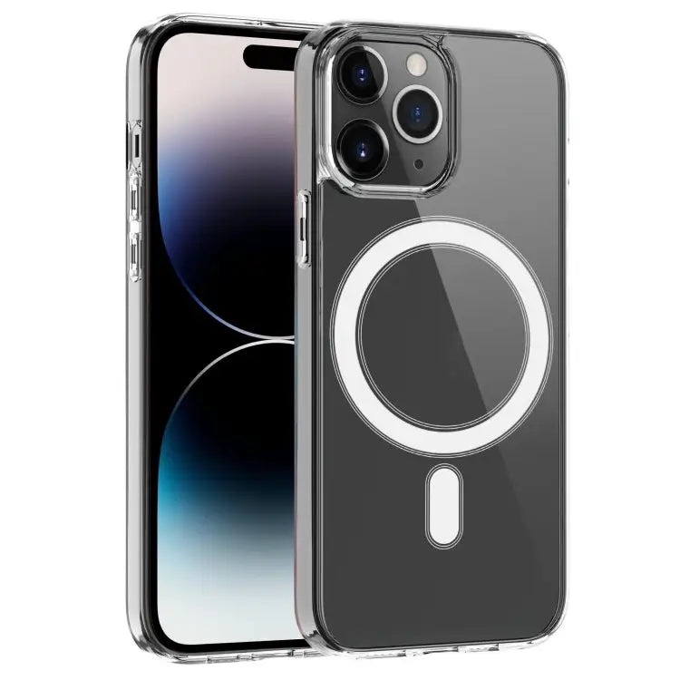 MagSafe Clear Acrylic PC +TPU Phone Case - For iPhone 15 Pro Max