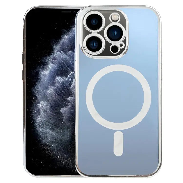 MagSafe Electroplating Straight TPU Phone Case For iPhone 11 For iPhone 11 Pro - For iPhone 11 Pro / Silver - Apple