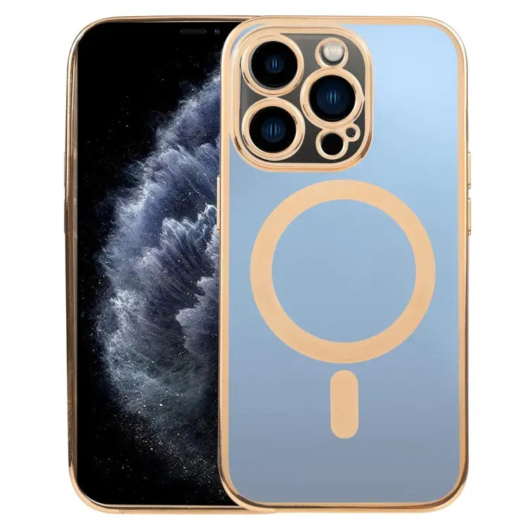MagSafe Electroplating Straight TPU Phone Case For iPhone 11 For iPhone 11 Pro - For iPhone 11 Pro / Gold - Apple