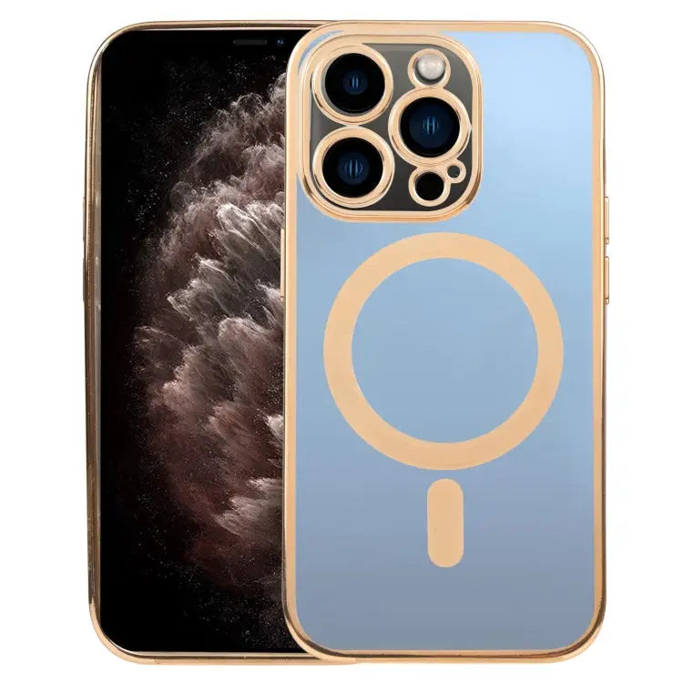 MagSafe Electroplating Straight TPU Phone Case For iPhone 11 Pro Max - For iPhone 11 Pro Max / Gold - Apple Accessories