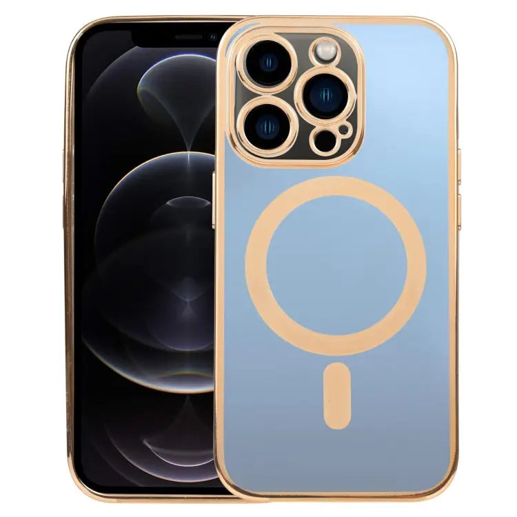 MagSafe Electroplating Straight TPU Phone Case For iPhone 12 Pro For iPhone 12 Pro Max - For iPhone 12 Pro / Gold