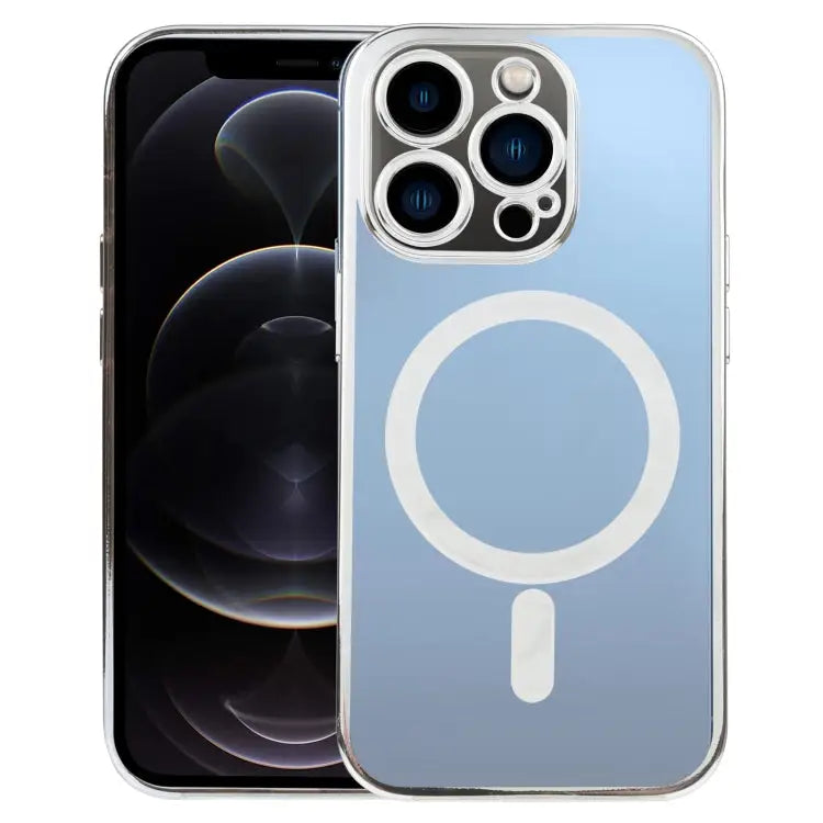 MagSafe Electroplating Straight TPU Phone Case For iPhone 12 Pro For iPhone 12 Pro Max - For iPhone 12 Pro / Silver