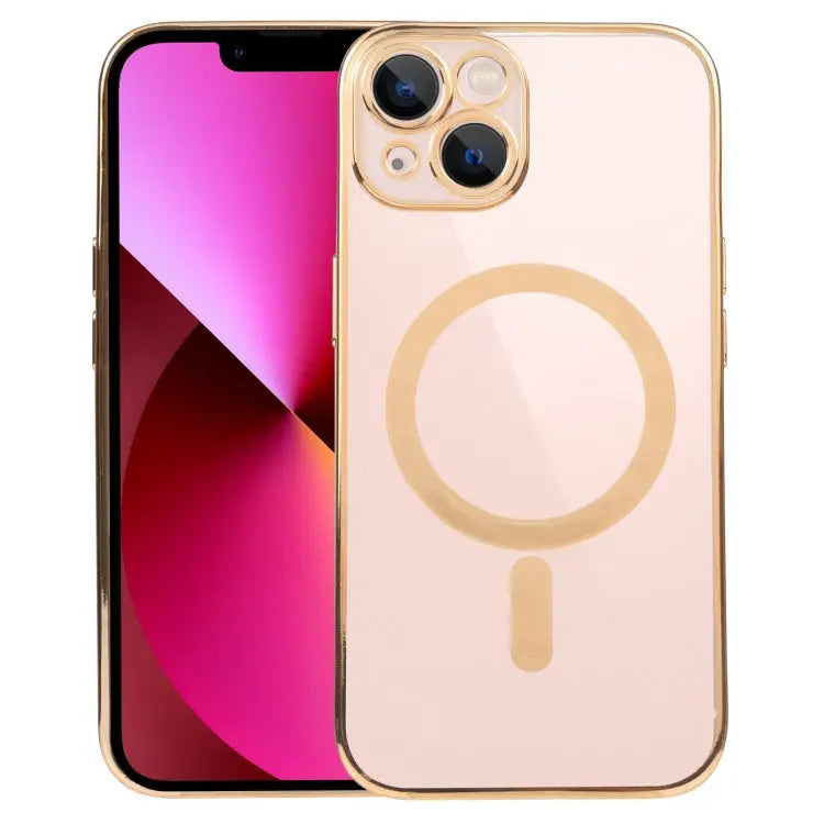 MagSafe Electroplating Straight TPU Phone Case For iPhone 13 For iPhone 13 Pro - For iPhone 13 / Gold - Apple