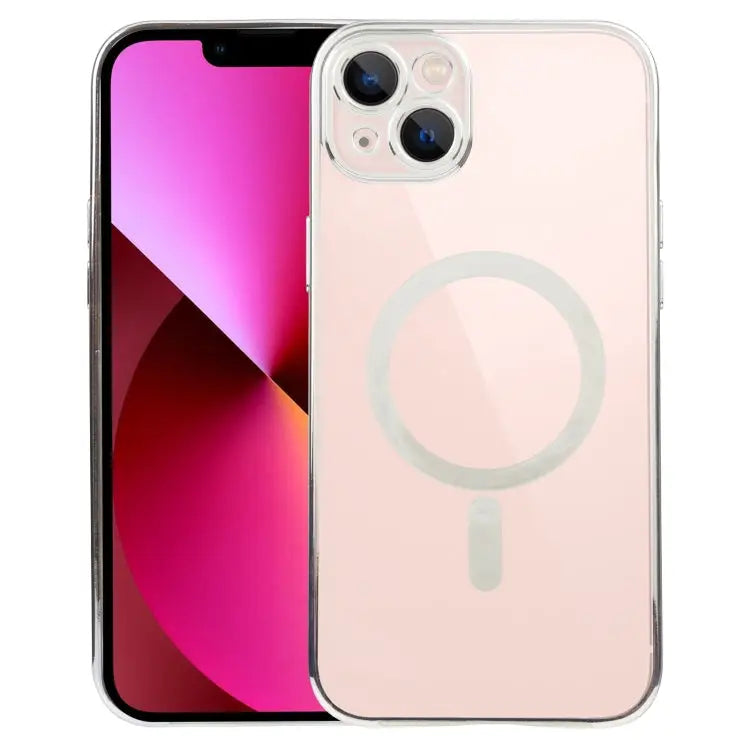 MagSafe Electroplating Straight TPU Phone Case For iPhone 13 For iPhone 13 Pro - For iPhone 13 / Silver - Apple