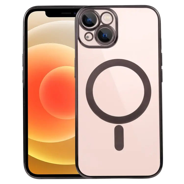 MagSafe Electroplating Straight TPU Phone Case For iPhone 13 Pro Max For iPhone 12 - For iPhone 12 / Black - Apple