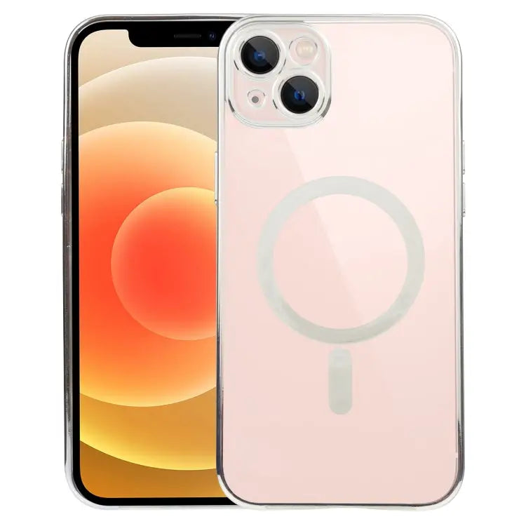 MagSafe Electroplating Straight TPU Phone Case For iPhone 13 Pro Max For iPhone 12 - For iPhone 12 / Silver - Apple
