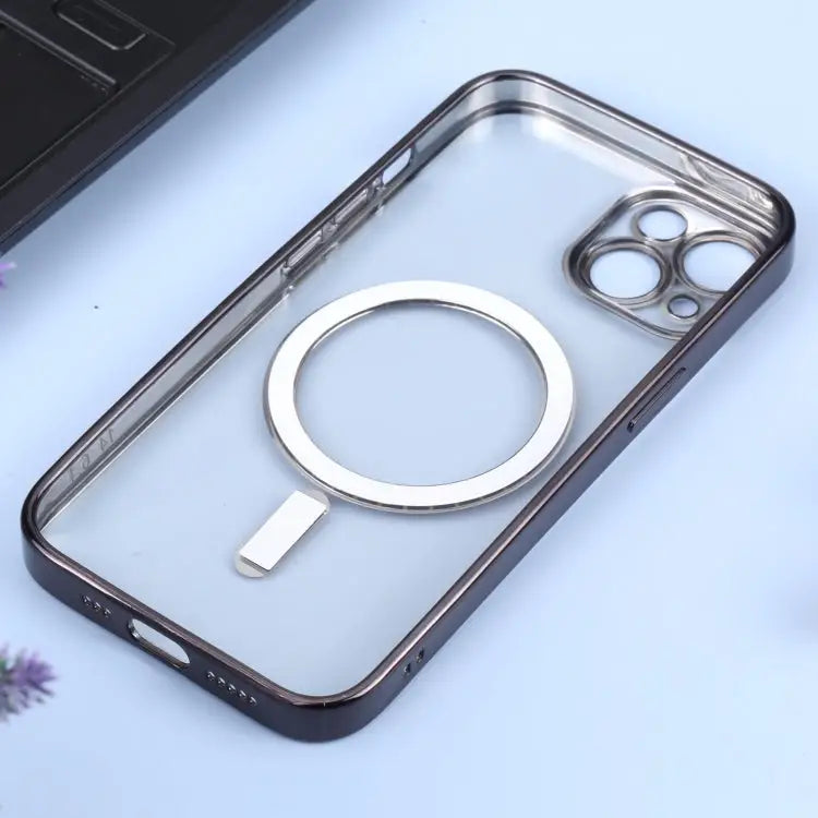 MagSafe Electroplating Straight TPU Phone Case For iPhone 14 For iPhone 14 Plus - Apple Accessories