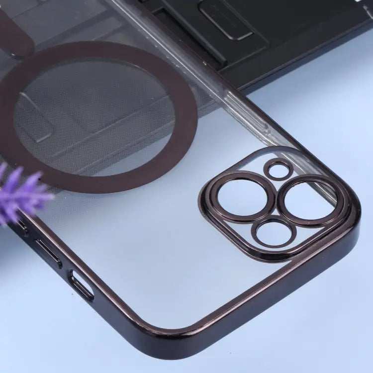 MagSafe Electroplating Straight TPU Phone Case For iPhone 14 For iPhone 14 Plus - Apple Accessories
