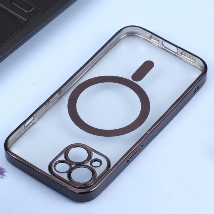 MagSafe Electroplating Straight TPU Phone Case For iPhone 14 For iPhone 14 Plus - Apple Accessories