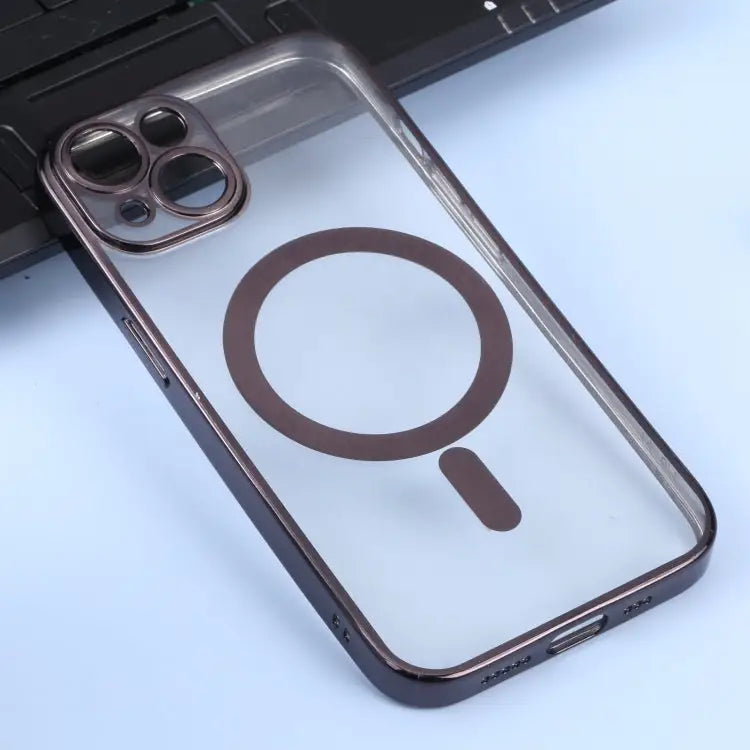 MagSafe Electroplating Straight TPU Phone Case For iPhone 14 For iPhone 14 Plus - Apple Accessories