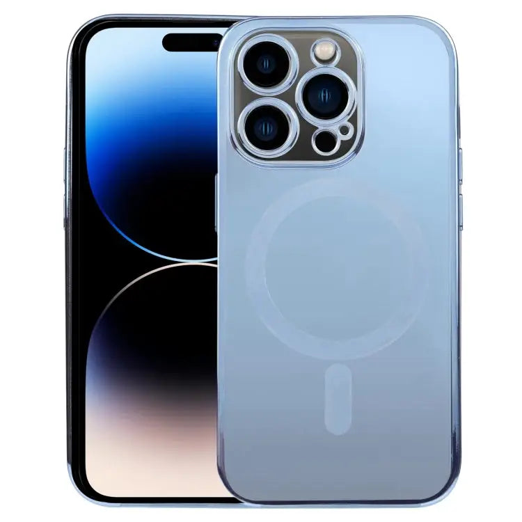 MagSafe Electroplating Straight TPU Phone Case For iPhone 14 Pro For iPhone 14 Pro Max - For iPhone 14 Pro / Blue