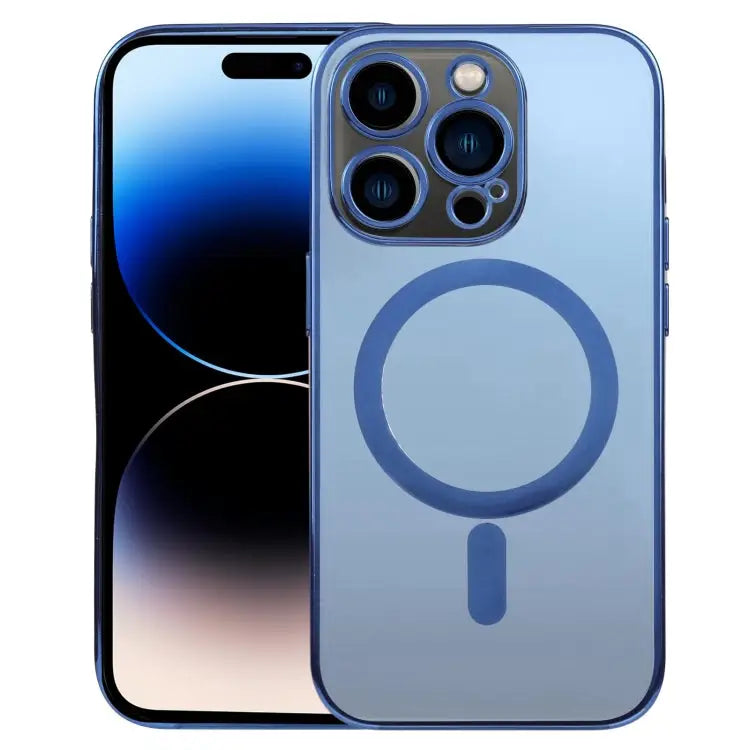 MagSafe Electroplating Straight TPU Phone Case For iPhone 14 Pro For iPhone 14 Pro Max - For iPhone 14 Pro Max / Dark