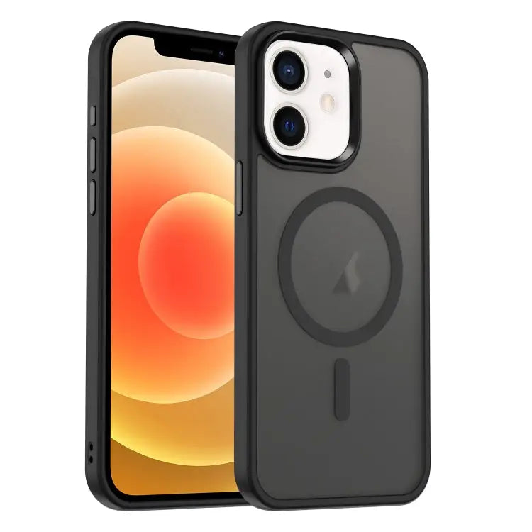 MagSafe Magnetic Skin Feel Frosted Phone Case For iPhone 13 Pro For iPhone 13 For iPhone 12 - For iPhone 12 / Black