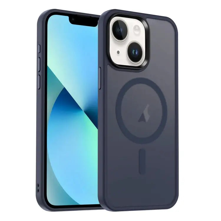 MagSafe Magnetic Skin Feel Frosted Phone Case For iPhone 13 Pro For iPhone 13 For iPhone 12 - For iPhone 13 / Dark Blue