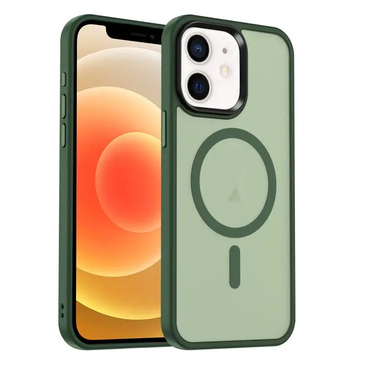 MagSafe Magnetic Skin Feel Frosted Phone Case For iPhone 13 Pro For iPhone 13 For iPhone 12 - For iPhone 12 / Dark
