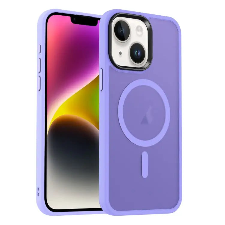 MagSafe Magnetic Skin Feel Frosted Phone Case For iPhone 15 For iPhone 14 Plus For iPhone 14 - For iPhone 14 / Light